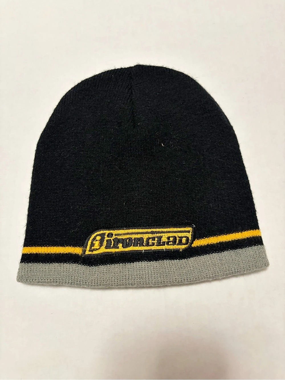 Ironclad Color Block Beanie Black & Gray